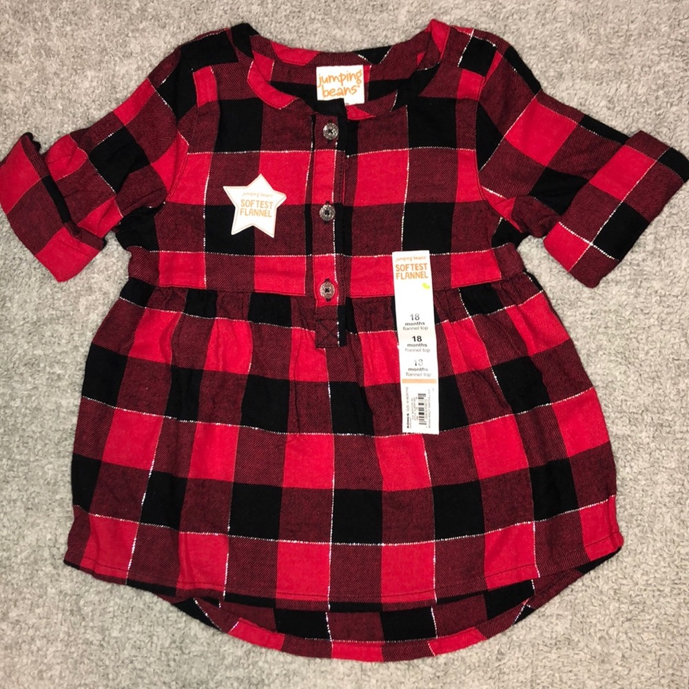 Jumping Beans Babydoll Flannel